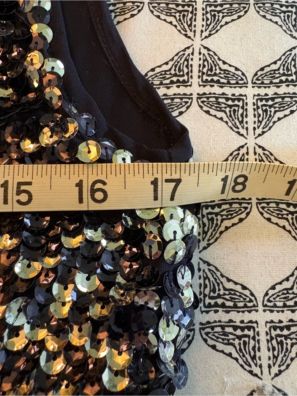 TORY BURCH Ombré Sequin V-Neck Mini Dress size S - Picture 8 of 16